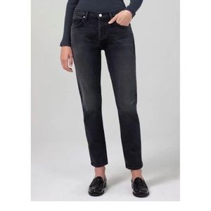 Citizens of Humanity Emerson boyfriend jean size 26 washed black / dark grey